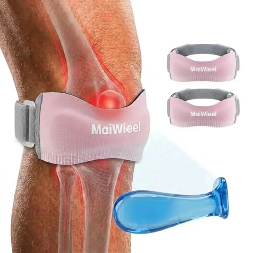 2 PCS Pink Patellar Tendon Support Strap for Knee Pain Relief - color: Pink