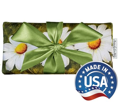 Heat Pack - Microwavable Heating Pads - Microwave Heating Pad for Pain Relief & Comfort - Suitable for The Neck, Back, Shoulders, Hips, Stomach Cramps & More - Neck Heat Wrap - Gift - size: LONG, style: Bunch of Daisies