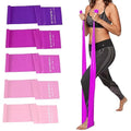 Resistance Bands for Working Out, Physical Therapy, Exercise, Pilates, Yoga - color: Gradient Pink Set