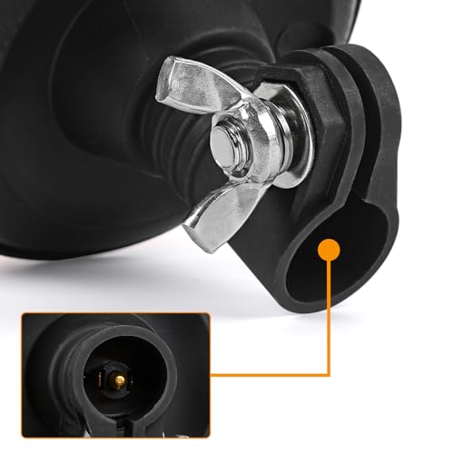 Amber LED Rotating Beacon Light, Flashing Warning Lights 12-24V - size: Beacon Lights+T Shape