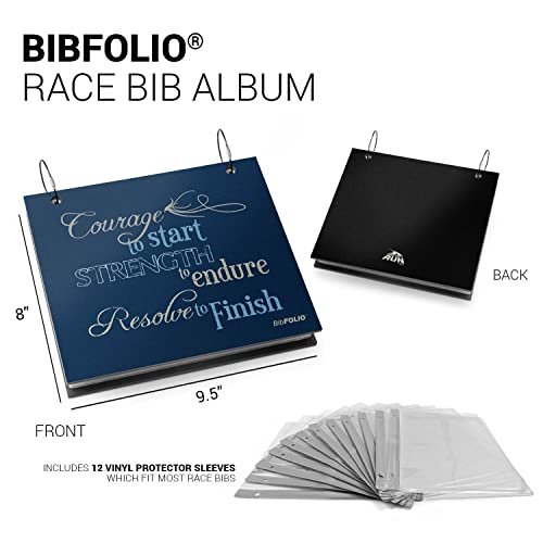 Gone For a Run BibFOLIO Race Bib Album - Courage To Start - 9.5x8 - color: Courage to Start