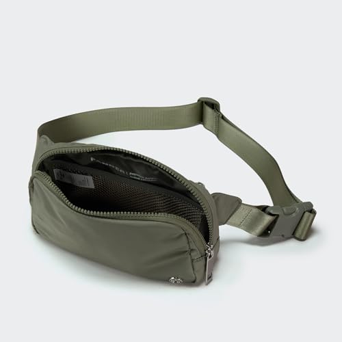 Pander Belt Bag Large 2L, Nylon Fanny Pack Purse for Women and Men with Adjustable Strap - color: Grey Sage