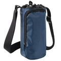 Trail maker Water Bottle Carrier Bag with Strap, Phone Pocket for Walking, Runs, Bike, Stainless Steel, Glass, Plastic - color: Navy