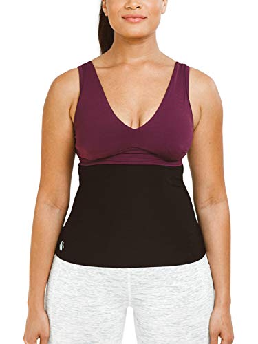 Sweat Shaper Waist Trimmer for Women, Waist Trainer Sauna Belt, Neoprene-free Waist Cincher, Thermo Sauna Slimming Belt - color: Black, size: 3X-Large