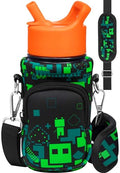 Miss Adola Kids Water Bottle Carrier, 10-18 Oz - color: Green World