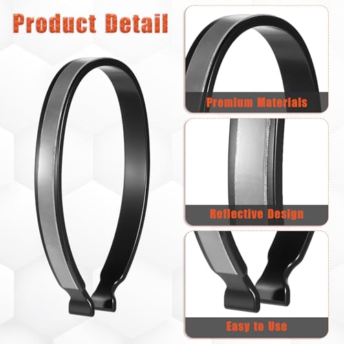 High Reflective Cycling Trousers Clips, 4 Pcs Bike Ankle Reflective Clip Outdoor Cycling Reflective-Gear Pant Cuff Clips