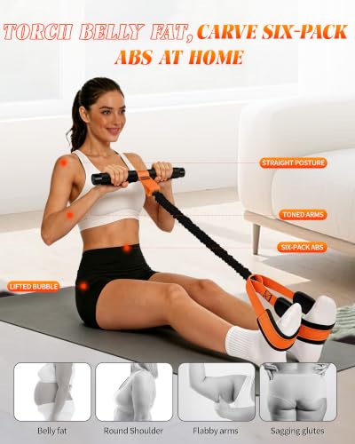 Pedal Resistance Bands with Handles, 2026 Upgraded 55LBS Exercise Bands