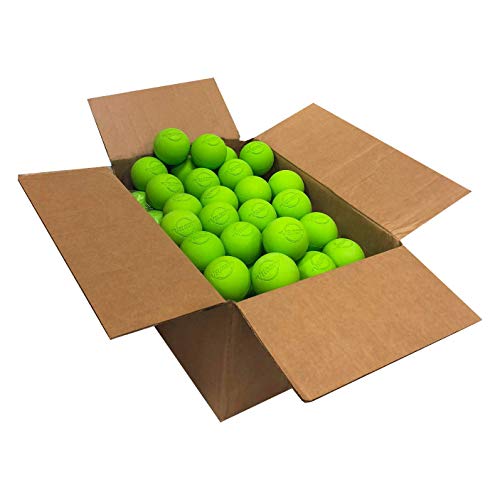 Velocity Lacrosse Balls - 60 and 120 Packs - for Practice, Official NFHS and College Approved Size - color: Lime Green, size: 60 Balls, style: Practice Ball