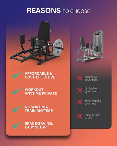HVO Hip Abductor Machine,6-Level Adjustable,360°Rotating Pad,1600LBS - color: Black