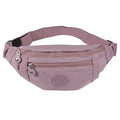 Large Crossbody Fanny Pack with 3-Zipper Pockets,Gifts for Enjoy Sports Festival Workout Traveling Running Casual Hands-Free Wallets Waist Pack Phone Bag Fits All Phones (Purple) - color: Purple