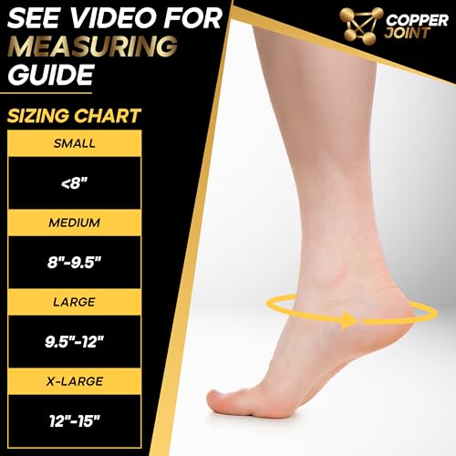 CopperJoint Toeless Compression Foot Sleeves, Surgeon Designed - color: White + Black, size: Small