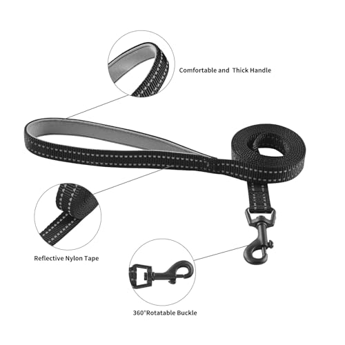 Hipubby Dog Harness and Leash Set, No Pull Soft Mesh Puppy Harness for Small Medium Dogs, Cats - Step in Adjustable Reflective Pet Harness with Buckle and Double D-Rings - Black, XS - color: Black, size: XS (Chest: 13.5"-15")