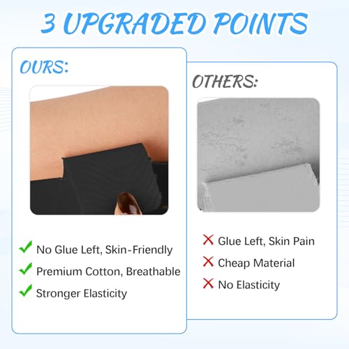 12Pcs Precut Shoulder Kinesiology Tape, Sports Muscle Support Tape Black - color: Black