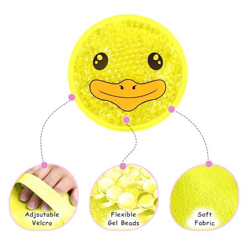 Ice Packs for Injuries Reusable 2 Packs Cold or Warm Compress - style: Pig + Duck