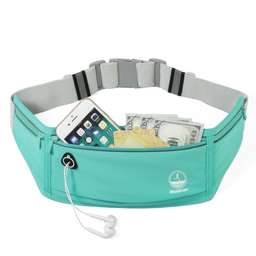Slim Running Belt Fanny Pack, Phone Holder Waist Pack Money Belt - Green - color: X Green