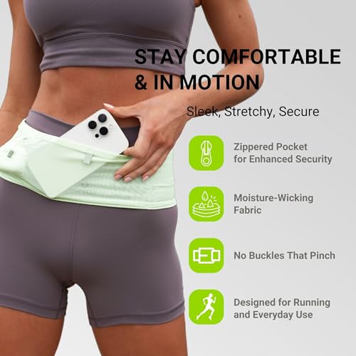 FlipBelt Air Adjustable - Spring Mint - XSM - color: Spring Mint, size: X-Small to Medium