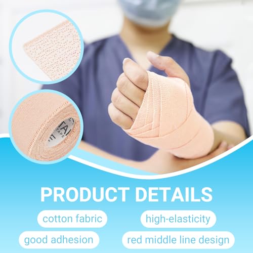 OK TAPE Elastic Adhesive Tape Bandage Tape Wrap 3 Inch Wide 4 Rolls - size: 3 Inch x 5 Yard