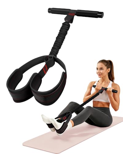 Pedal Resistance Bands with Handles, 2026 Upgraded 55LBS Exercise Bands - color: Black