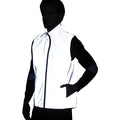 LZLRUN Mens Reflective Vest Jacket Casual Hiphop Windbreaker Night Sporting - size: Small