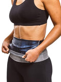 Sweat Shaper Waist Trimmer for Women, Waist Trainer Sauna Belt, Neoprene-free Waist Cincher, Thermo Sauna Slimming Belt - color: Grey, size: XX-Large