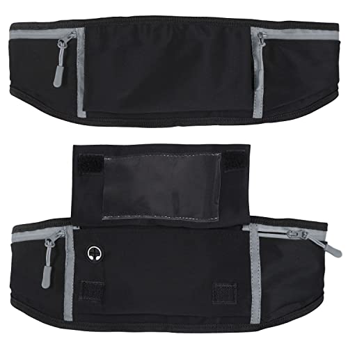 Vive Running Belt Fanny Pack for Women, Men, Kids, Adults, Jogging - color: Gray