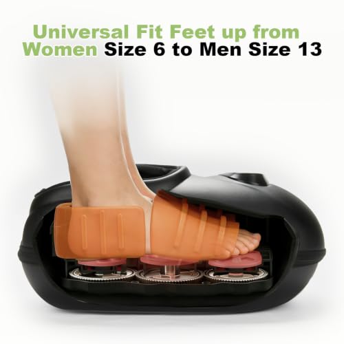 LINGTENG Foot Massager, Heated Foot Massager (Agate Black) - color: Agate Black