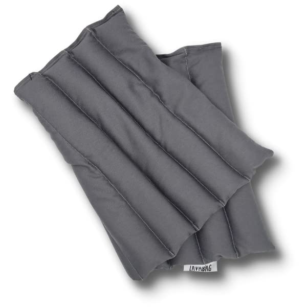 Full Back Microwave Weighted Heating & Cooling Pad | Filled with Real Lava Sand | for Neck, Shoulder, and Back Pain Relief | Weighted Heat Pack for Aches, Unscented | Made by Lavayoo (Black) - size: Full Back