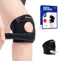 Galvaran Patellar Knee Brace Support Strap Knee Pain Relief Adjustable Knee Strap for Tendonitis, Arthritis, Jumpers, Tennis Running Injury Recovery (Medium) - size: Medium