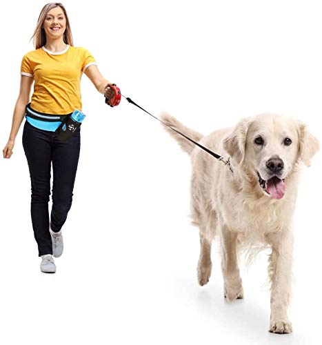 Running Belt Sport Waist Pack/Pouch w/Water Bottle Holder Hydration Fanny Pack Reflective Stripes Cellphone Storage Earphone hole for Dog walker Hiking Travel Adjustable Women/Men (Black/Camouflage) - color: Black/Camouflage