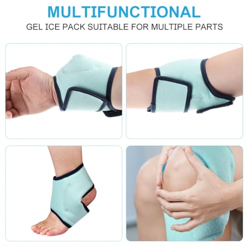 Ankle Ice Pack Wrap Reusable Gel Packs Ankle Brace Ice Pack Hot Cold Therapy Compression for Sprain Swelling Ankles Achilles Tendonitis Plantar Fasciitis Pain Relief