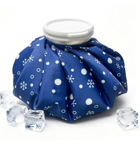 Reusable Ice Pack for Injuries & Pain Relief, 9 Inch Snowflake Design Hot & Cold Therapy Pack, Leak-Proof Ice Bag for Muscle, Joint Pain & Swelling, First Aid, Sports & Home Use - size: 9 Inch
