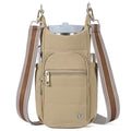 Telena Water Bottle Holder with Strap RFID Crossbody Bags for Women - color: Khaki