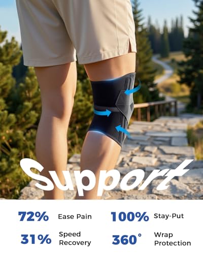 Medical Knee Brace for Women & Men,Knee Support with Side Stabilizers - size: XX-Large