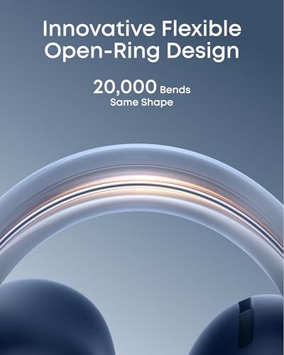 Soundcore AeroClip by Anker Open Ear Earbuds, Clip On Earbuds, Open Ring - color: Glacier Blue