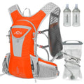 IX INOXTO Hydration Pack Backpack, Lightweight Water Backpack with 2L Hydration Bladder Daypack for Men Women,Running Hydration Vest for Trail Running Hiking Cycling Race Climbing - color: Light orange