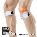 GOUNOD Patellar Tendon Support Strap 2 Pack,Silicone Knee Strap for Knee Pain Relief,Patella Band for Basketball, Jumpers Knee, Tendonitis, Running, Hiking, Soccer, Osgood Schlatter (White) - color: White