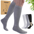 Compression Socks,Women Men Flight Travel Standing Sports Athletic - color: Black-white-grey, size: XX-Large