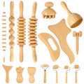 16Pcs Wood Therapy Massage Tools Set for Body Sculpting - color: 16pcs