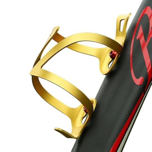 Aluminum Bike Water Bottle Holder, Water Bottle Cages for Bike (Gold) - color: Gold