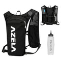 TRIWONDER Hydration Vest Running Backpack for Men & Women, Water Pack for Hiking, Camping, Climbing & Cycling, Lightweight Daypack - color: 04 Black - with a 350ml Soft Flask