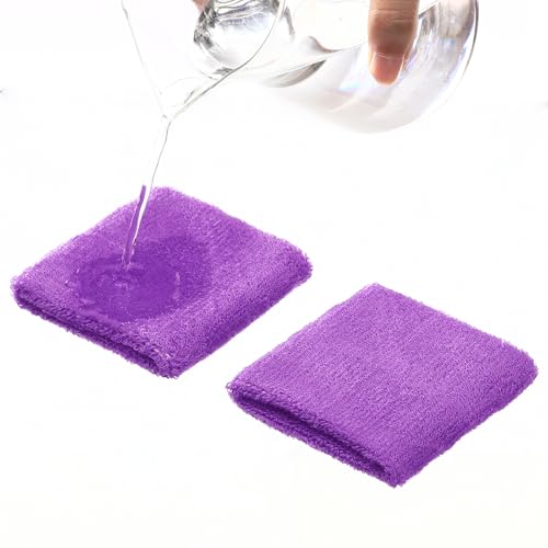 WILLBOND Wrist Sweatbands - color: Light Green,Pink, Light Purple
