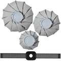 Ice Packs for Injuries Reusable, 3 Sizes, Gray - color: Gray