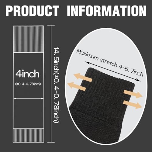 2 Pack Pro Soccer Leg Sleeves Socks/Compression for Calf - over the calf,ootball, baseball, basketball,rugby - color: Black