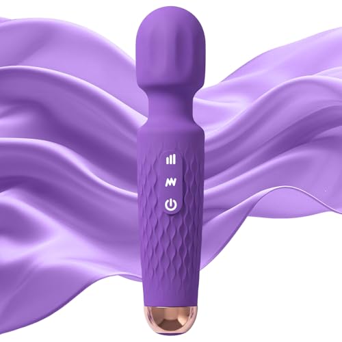 Personal Massager - 4H Max Runtime & Ultra-Quiet - Waterproof - 20 Modes 8 Speeds for Deep Tissue Back Massage, Post-Workout Recovery and Neck Muscle Relaxation(LX-Darkpurple) - color: Lx-darkpurple