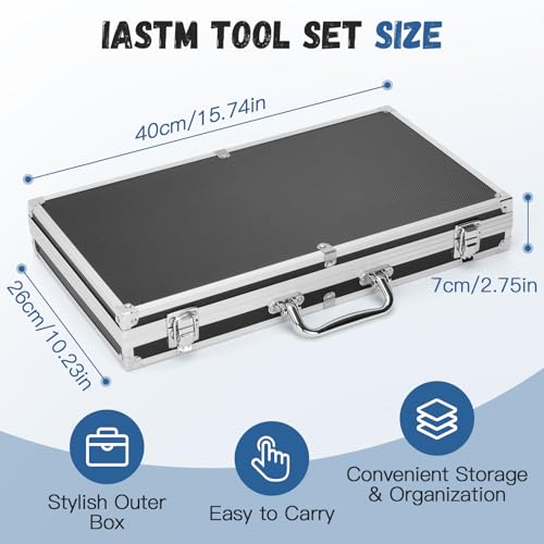 8 in 1 Stainless Steel Gua Sha Muscle Scraper Massage Tool Set IASTM Tools Portable Scraping Tool Physical Therapy Great Soft Tissue Mobilization with Carrying Case - size: 8 Piece Set