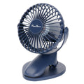 Portable Clip Fan Battery Operated,3 Speeds USB Rechargeable Mini Table Fan with Strong Airflow,360°Rotation Ultra Quiet Personal Desk Fan for Home Office Bedroom Dorm Stroller Camping - DeepBlue - color: DeepBlue