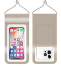 HiRui Waterproof Phone Pouch, Gold, X-Large - color: Gold, size: X-Large