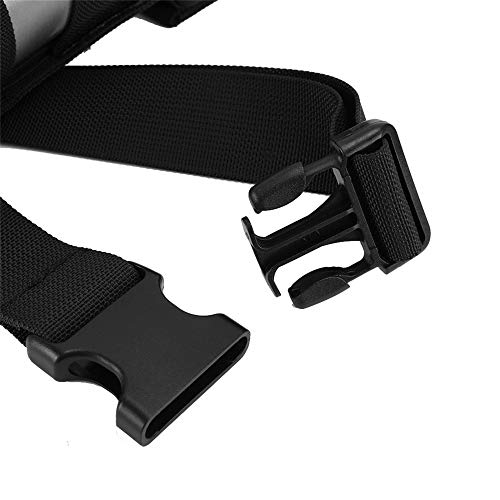 Drop Leg Water Bottle Holster, Pepper Spray Holder Adjustable Thigh Pepper Spray Pouch Open Top Thigh Pouch for Left/Right Leg - color: Black