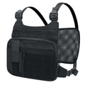KINGSLONG Running Vest, Chest Bag for Men, Chest Pack, Hiking (B-Black) - color: B-Black