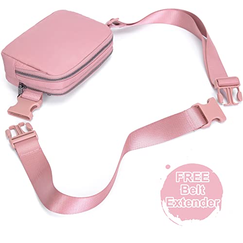 AROME Mini Belt Bag for Women Men Fashion Waist Packs Fanny Pack - color: Pink